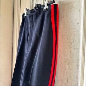 -VINTAGE PINSTRIPE WOOL TROUSERS-